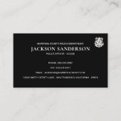 Police Department Law Enforcement QR Code Logo 名刺 (正面)