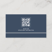 Police Department QR Code Logo Business Card 名刺 (裏面)