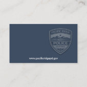 Police Detective Business Card 名刺 (裏面)