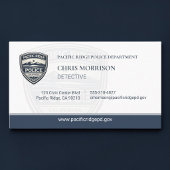Police Detective Logo Modern Business Card 名刺