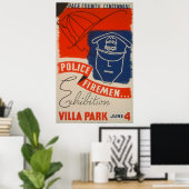 Police, Firemen ExhibitionヴィンテージWPAポスター ポスター (ホームオフィス)