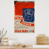 Police, Firemen ExhibitionヴィンテージWPAポスター ポスター (キッチン)