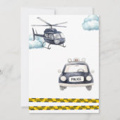 Police Kid's Birthday 招待状 (裏面)