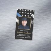 Police Law Enforcement Funeral Photo Prayer Magnet マグネット名刺 (インサイチュ)