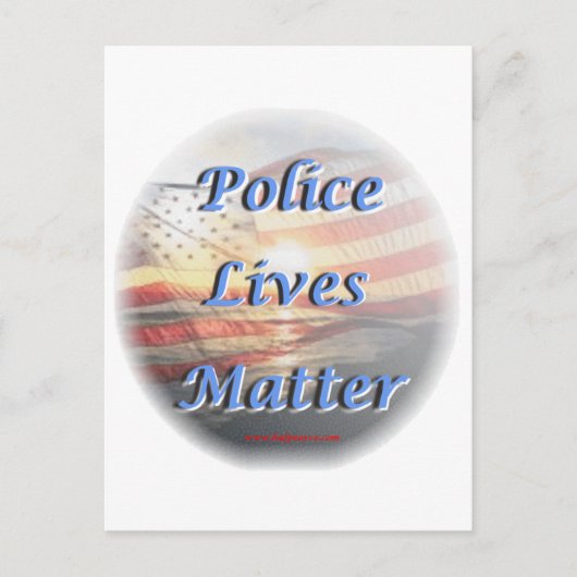 Police_Lives_Matter2 ポストカード (正面)