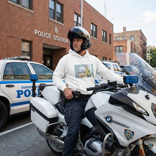 Police Motorcycle Officer Law Enforcement パーカ