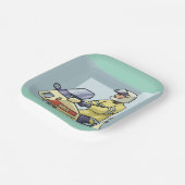 Police Motorcycle Officer Law Enforcement ペーパープレート (傾斜あり)