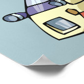 Police Motorcycle Officer Law Enforcement ポスター (角)