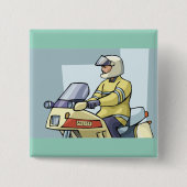 Police Motorcycle Officer Law Enforcement 缶バッジ (正面)