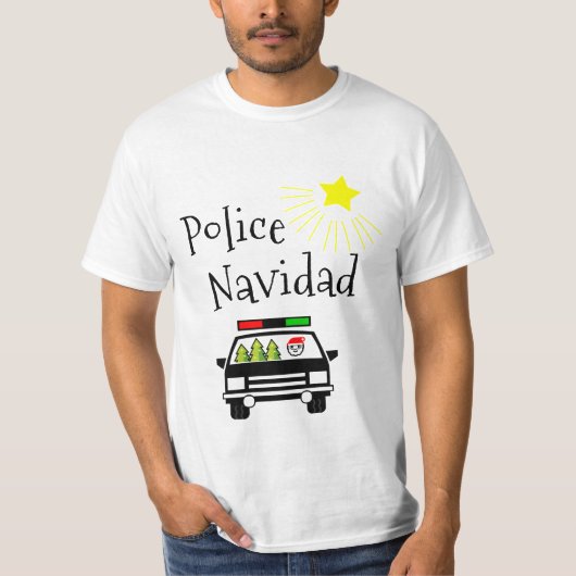 「Police Navidad」 Tシャツ (正面)