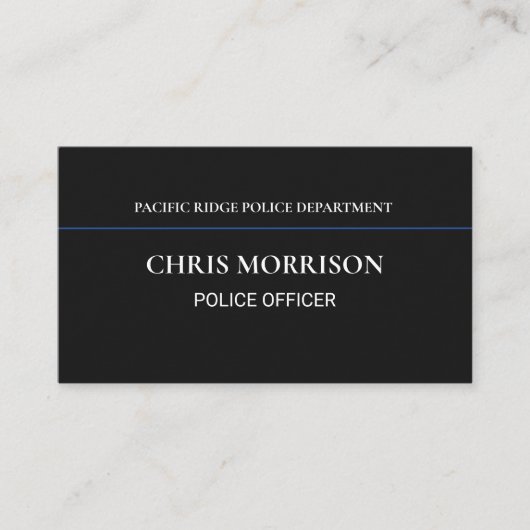 Police Officer 名刺 (正面)