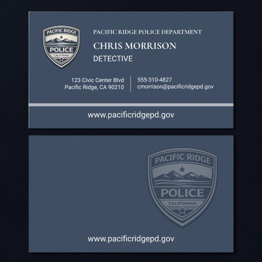 Police Officer Business Card 名刺
