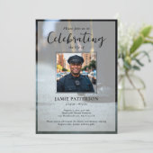 Police Officer Celebration of Life Photo, Funeral 招待状 (スタンド正面)