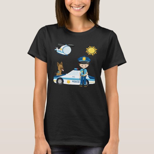 Police officer children s dream work  idea police  tシャツ (正面)