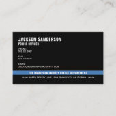 Police Officer Department Law Enforcement 名刺 (正面)