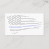 Police Officer Department Law Enforcement Flag 名刺 (裏面)