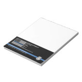 Police Officer Department Law Enforcement Logo ノートパッド (回転)