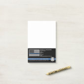 Police Officer Department Law Enforcement Logo ポストイット (デスク上)