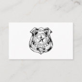Police Officer Department Law Enforcement Logo 名刺 (正面)