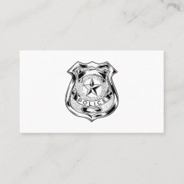 Police Officer Department Law Enforcement Logo 名刺