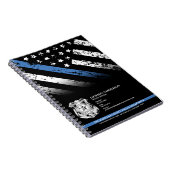Police Officer Department  Logo Law Enforcement ノートブック (右側)