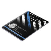 Police Officer Department  Logo Law Enforcement ノートブック (左側)