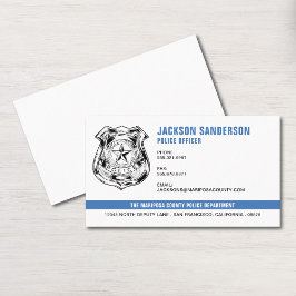Police Officer Department Logo Law Enforcement 名刺