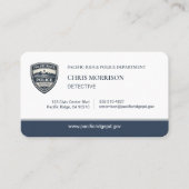 Police Officer Detective Logo Business Card 名刺 (正面)