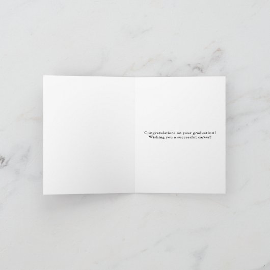 Police Officer Graduation Congratulations カード (内部)