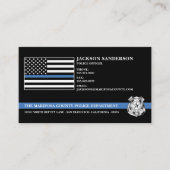 Police Officer Law Enforcement Custom Logo 名刺 (正面)