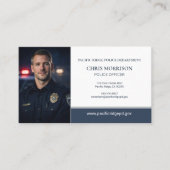 Police Officer Law Enforcement Photo 名刺 (正面)