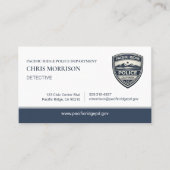 Police Officer Law Enforcement QR Code 名刺 (正面)