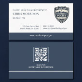 Police Officer Law Enforcement QR Code 名刺