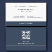 Police Officer Law Enforcement QR Code 名刺