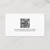 Police Officer Law Enforcement QR Code Logo 名刺 (裏面)