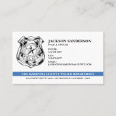 Police Officer Law Enforcement QR Code Logo 名刺 (正面)