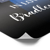 Police Officer Memorial | Thin Blue Line Poster ポスター (角)