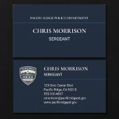 Police Officer Navy Blue 名刺