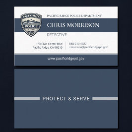 Police Officer Professional Business Card 名刺