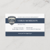 Police Officer QR Code Professional Business Card 名刺 (正面)