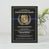 Police Officer Retirement Party Invitation 招待状 (スタンド正面)