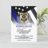 Police Officer Retirement Party Invitation 招待状 (スタンド正面)