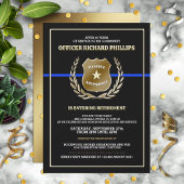 Police Officer Retirement Party Invitation 招待状