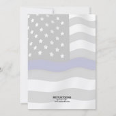 Police Officer Retirement Party Invitations 招待状 (裏面)