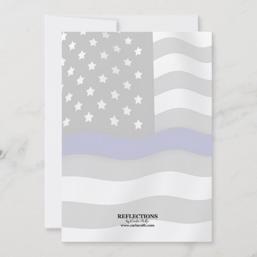 Police Officer Retirement Party Invitations 招待状 (裏面)