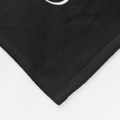 Police Officer Retirement Thin Blue Line Flag フリースブランケット (角)