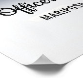 Police Retirement Blue Line Flag Photo Welcome ポスター (角)