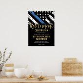 Police Retirement Party Law Enforcement Welcome ポスター (キッチン)