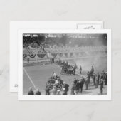 Police Show - – オートバイレースの開始 ポストカード (正面/裏面)