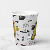 Police Themed Policeman Cop Birthday 紙コップ (左)